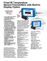 Thumbnail of document Data Sheet - OS101E RS232 Output IR Sensor w/Optional Display